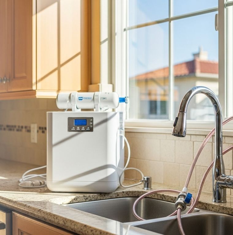 Water filtration and softening system installation in San Diego