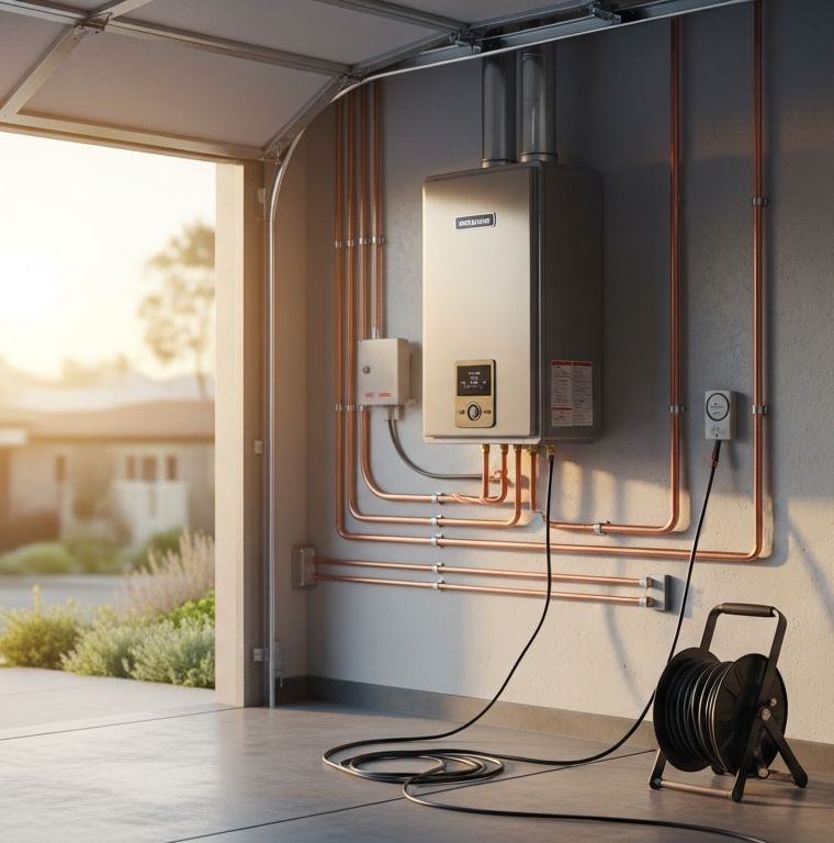 Heat pump water heater installation in San Diego