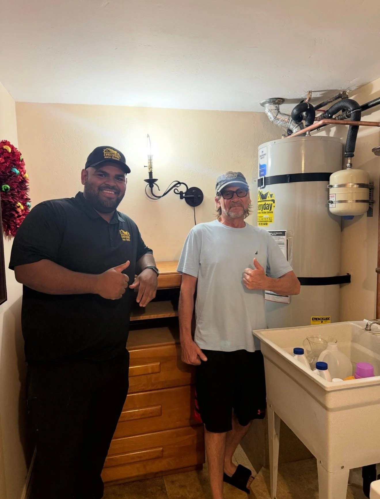 Heat pump water heater installation in San Diego